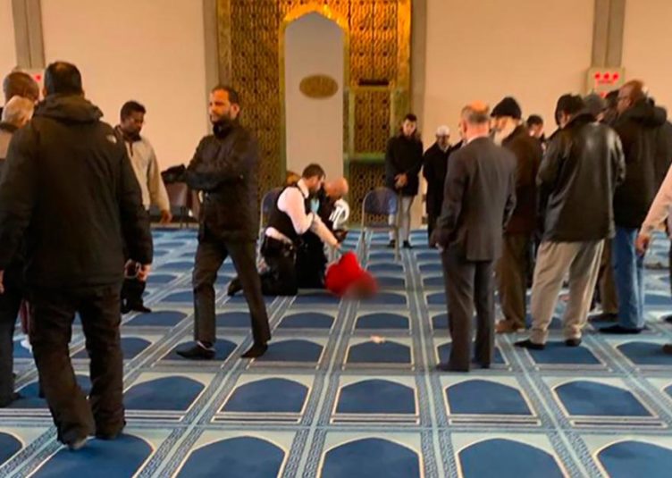 Prayer leader stabbed at London mosque as police arrest suspect